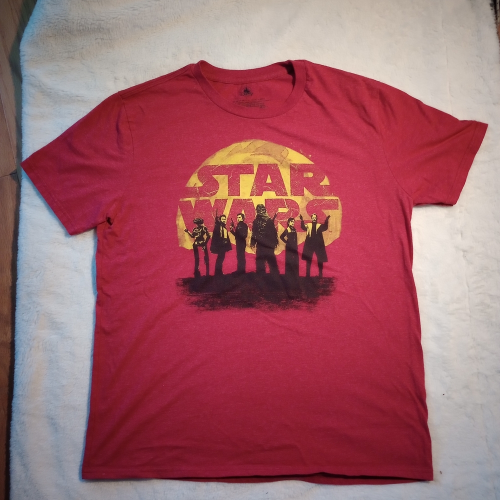 Disney STAR wars T-shirt Chewbacca & Han Solo T-shirt Size L